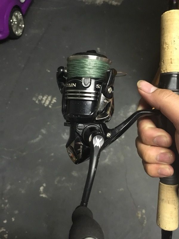 Shimano sustain 3000FG pair with 7’6 st croix mojo inshore