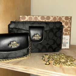 Black Coach Bag Set 