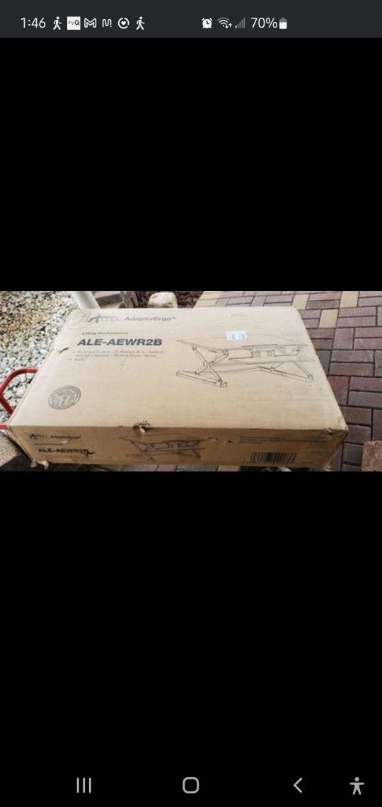 New Adaptivergo Lifting Riser workstation for desk ALE AEW2RB