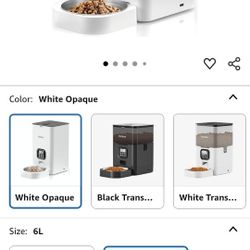 VOLUAS Automatic Cat Feeders - Pet Food Dispenser for Dry Food, Timed Cat Feeder with Desiccant Bag, Programmable Portion Size Control 4 Meals Per Day