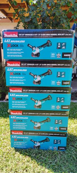Makita
18V LXT Lithium-Ion Brushless Cordless 4-1/ 2 in. /5 in. X-LOCK Angle Grinder with AFT,$120.