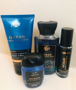 Mens Shop Collection! By BATH & BODY WORKS💙🌊OCEAN 🌊💙Mini Cologne + 3pc Mini Set