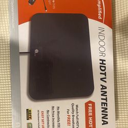 1byone Amplified HD Digital TV Antenna - Support 4K 1080p and All Older TV's - Indoor Smart Switch Amplifier Signal Booster - Coax HDTV Cable/AC Adapt