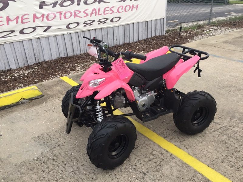 Girls Pink Youth Kids ATV Automatic 4 Wheeler New