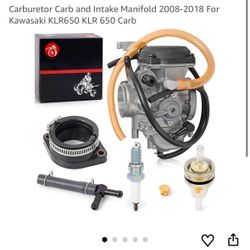 Carburetor Carb and Intake Manifold 2008-2018 For Kawasaki KLR650 KLR 650 Carb