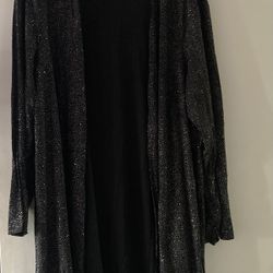 Delta Burke Glitter Cardigan Size 3X 