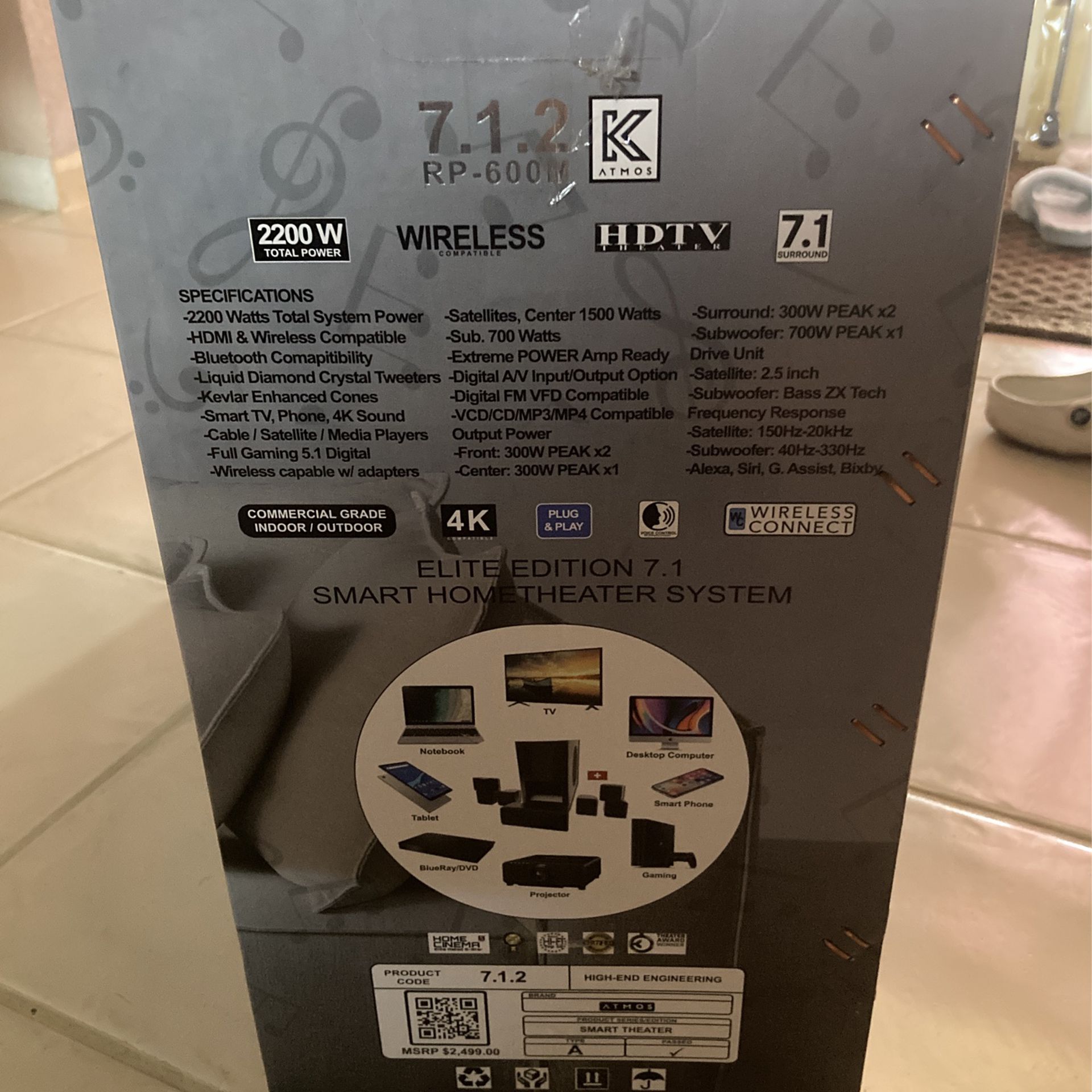 ATMOS elite Edition 7.1 Smart home Theater System for Sale in Deerfield  Beach, FL - OfferUp