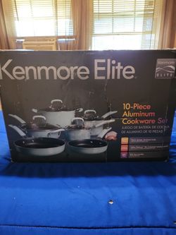 Kenmore Elite 10 Piece Aluminum Cookware Set