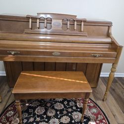 Vintage 1974 Wurlitzer Piano and Bench