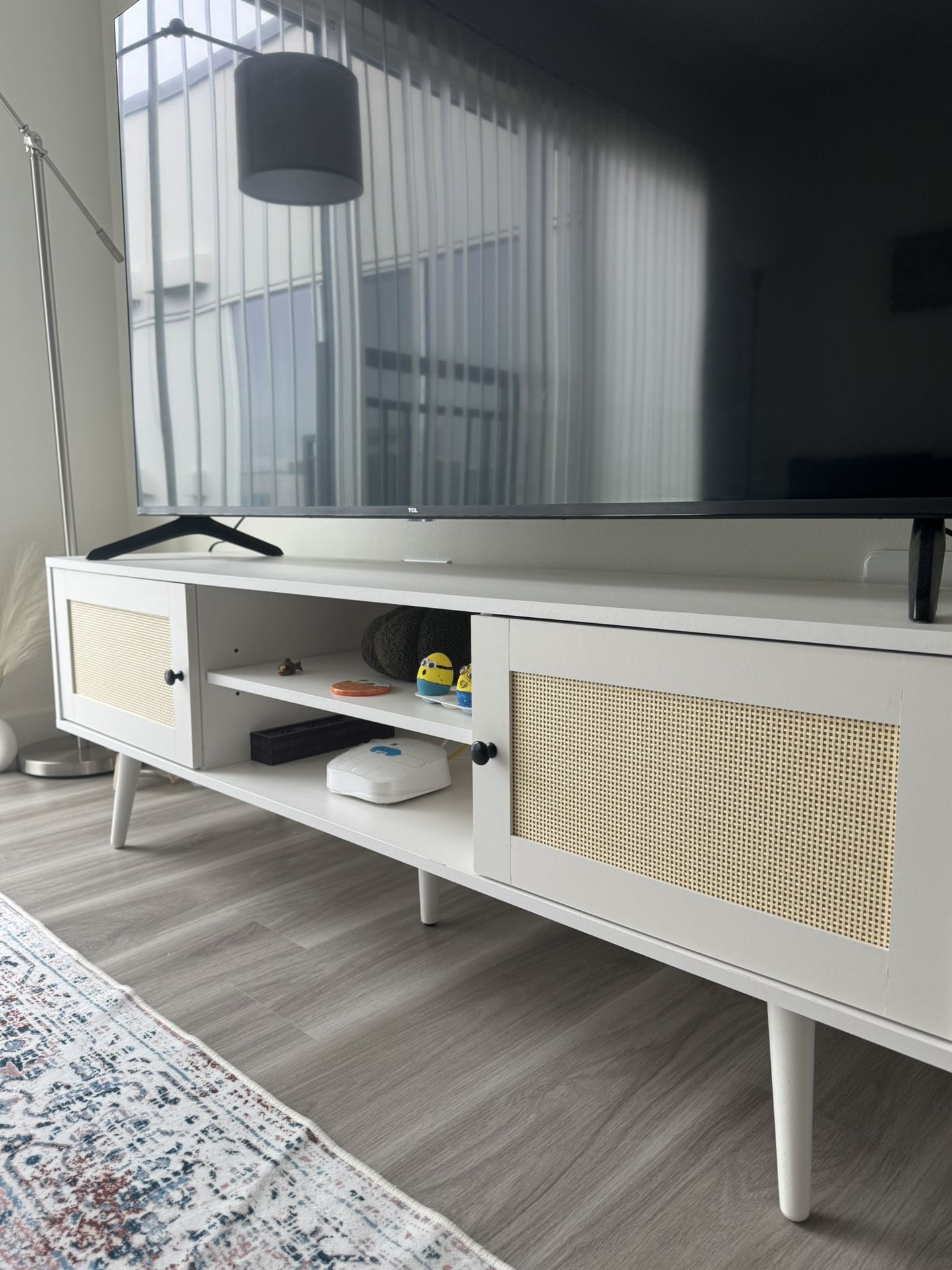 TV Stand, Boho Entertainment Center for 65 Inch TV
