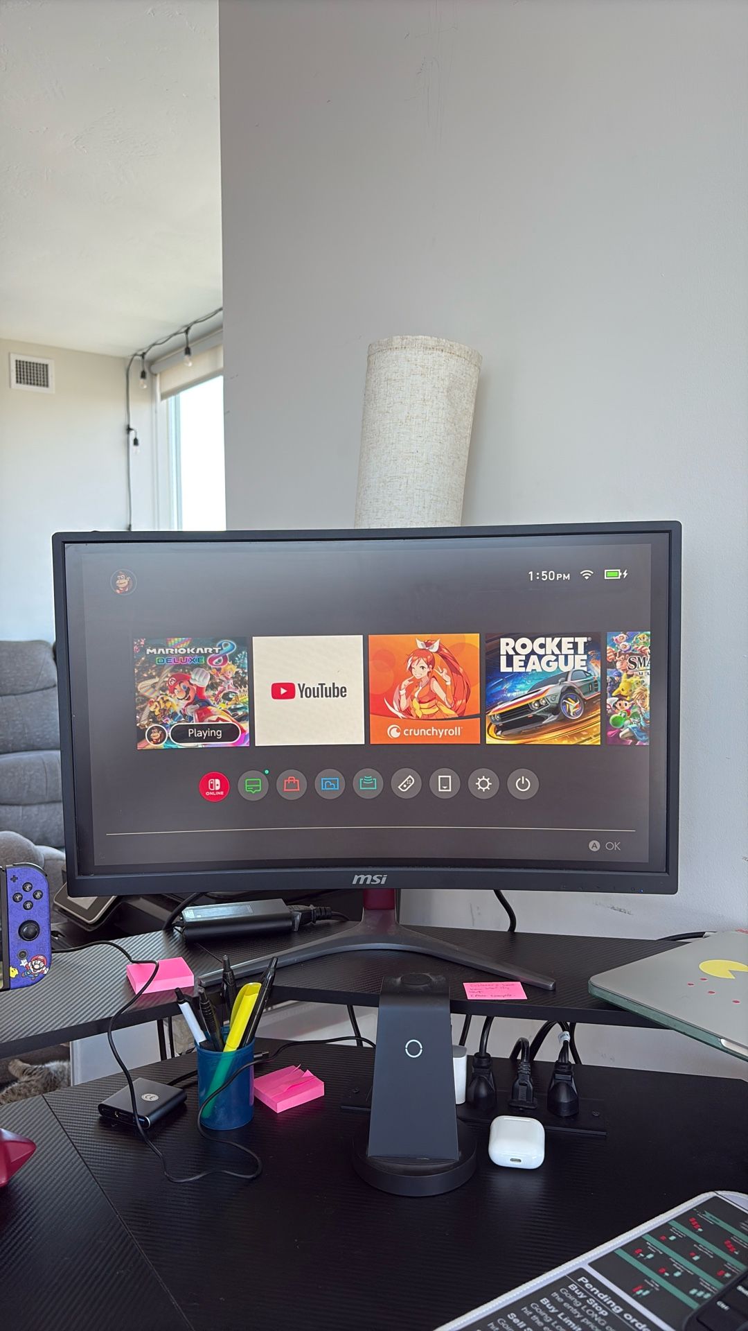 Msi 24in G24C Curved Gaming Monitor.