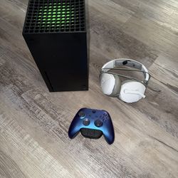 Xbox Series X With Official Xbox Purple Controller And Turtle beach Headset