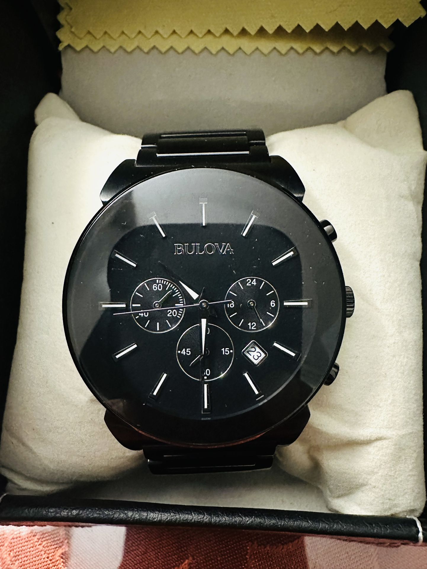 Bulova Chronograph Black Steel