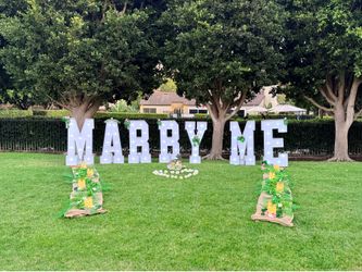 4-Foot “MARRY ME” Marquee Letter Proposal Package