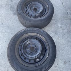 2 X 215/60r16 5x114.3 5x4.5 Stock Altima Sentra Tacoma Ranger Wheels Rims Tires!!