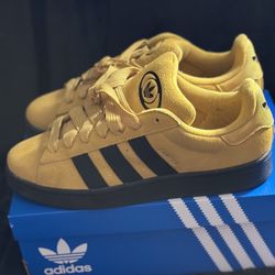 Adidas Campus 00s 'Preloved Yellow Black' JI3308 Mustard Samba Mens Suede Sneakers