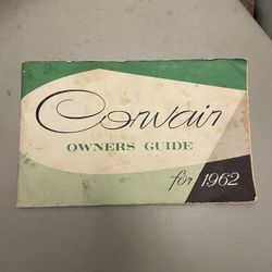 1962 Corvair owners manual 