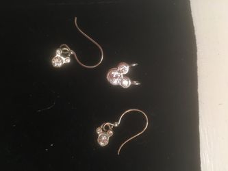 Mickey Mouse earrings and pendent. $5