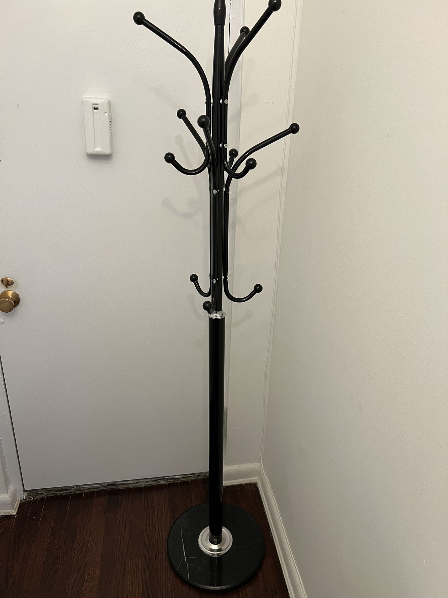 Coat Rack With Black Marble Base