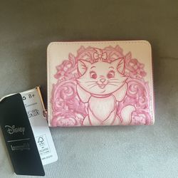 Disney Loungefly Marie Cat Pink Wallet