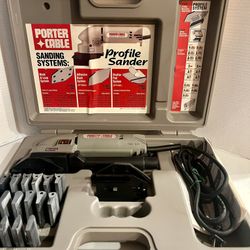 Porter Cable Profile Sander  No. 444 w/ Accessories and Case Like New