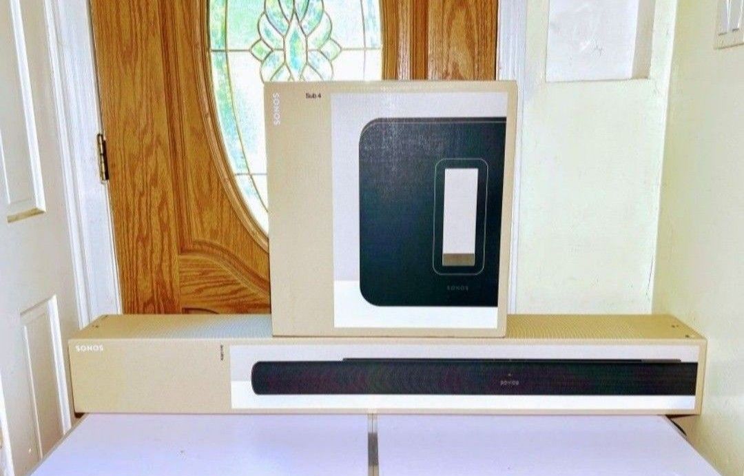 Sonos Arc Ultra (Black) and Sonos Sub 4 (Black) Warranty too.  Brand New Sealed.  
