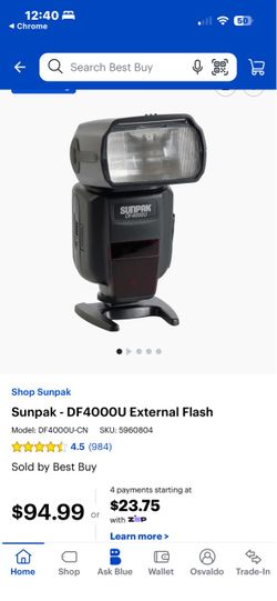 Sunpack DF4000U external flash