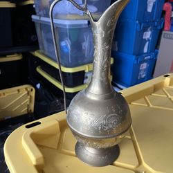 Vintage Brass Decanter from India