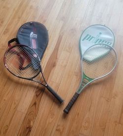 2 Adult Tennis Rackets. Ready To Use $15 For Both