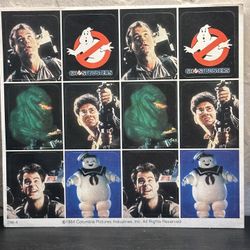 1984 Original Never Used Ghost Buster Stickers