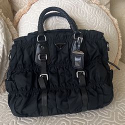 Prada Large black leather Tote Bag £500 - SL Pre-Loved Marketplace