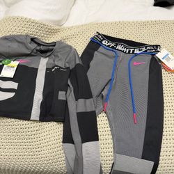 Off White Leggings & Shirt 