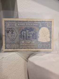 Bank Note India Rare