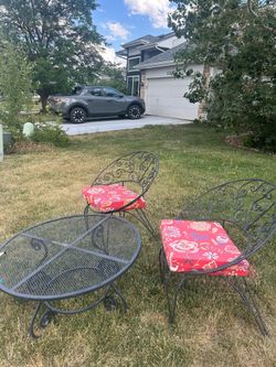 Patio table and chairs