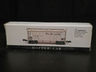 Rio Grande Hopper Car HO Scale D&RGW Model Train High Speed Metal Products w Box