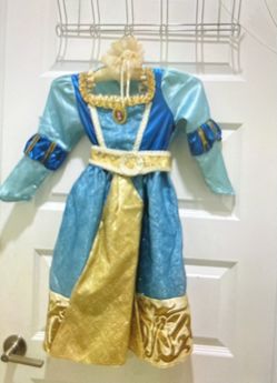 Disney Brave Costume With Wig. Size 4-6