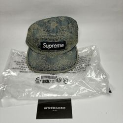 Brand New Supreme Denim Blue Bandana Hat 
