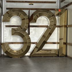 Custom Light Up Numbers