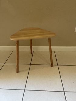 Wooden triangle table
