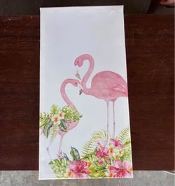 Tropical Flamingo Canvas Wall Art