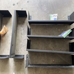 Basic Black Metal Shelves