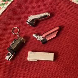 Set (x4) Metal Fuel Lighters 