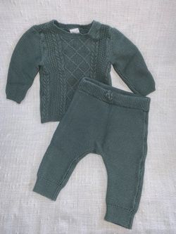Baby Knit Sweater and Pants Set