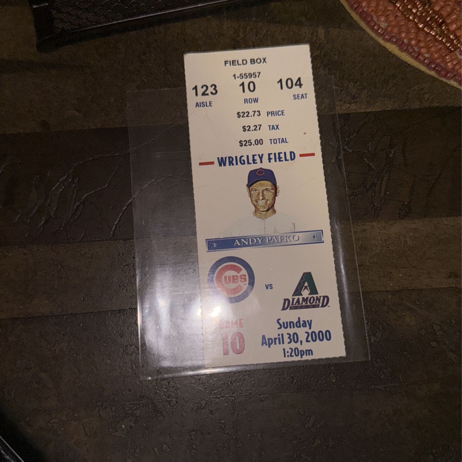 Cubs Ticket April 30 2000