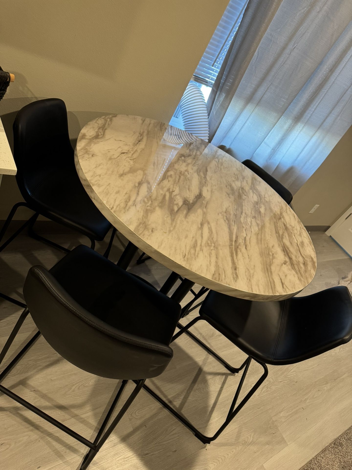 dining table and chairs