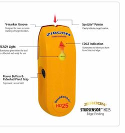 Zircon StudSensor HD25 Stud Finder Store SKU# 1000-024-601