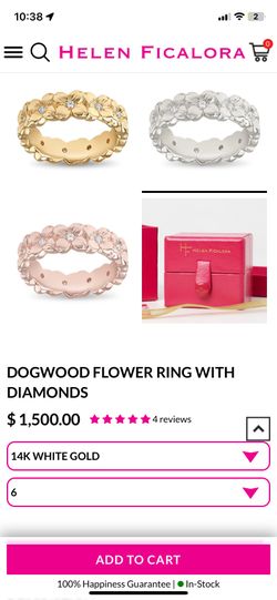 Helen Ficalora Dogwood Flower Ring