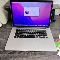 Apple MacBook Pro 15 Inch Retina 16GB 512GB SSD MACOS MONTEREY
