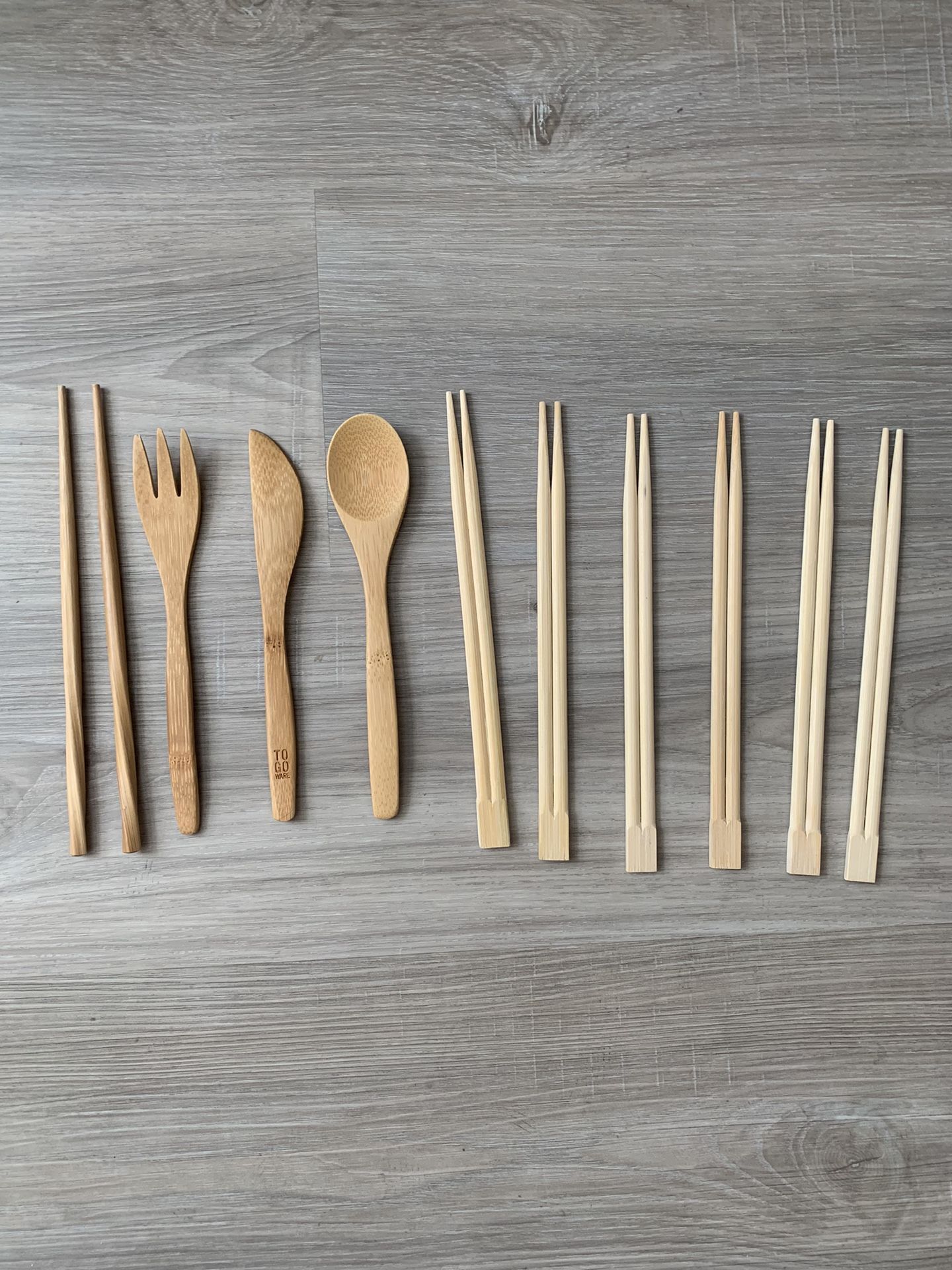 Wooden Chopsticks And Cutlery Set