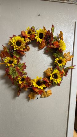 Colorful fall wreath 23 X 23